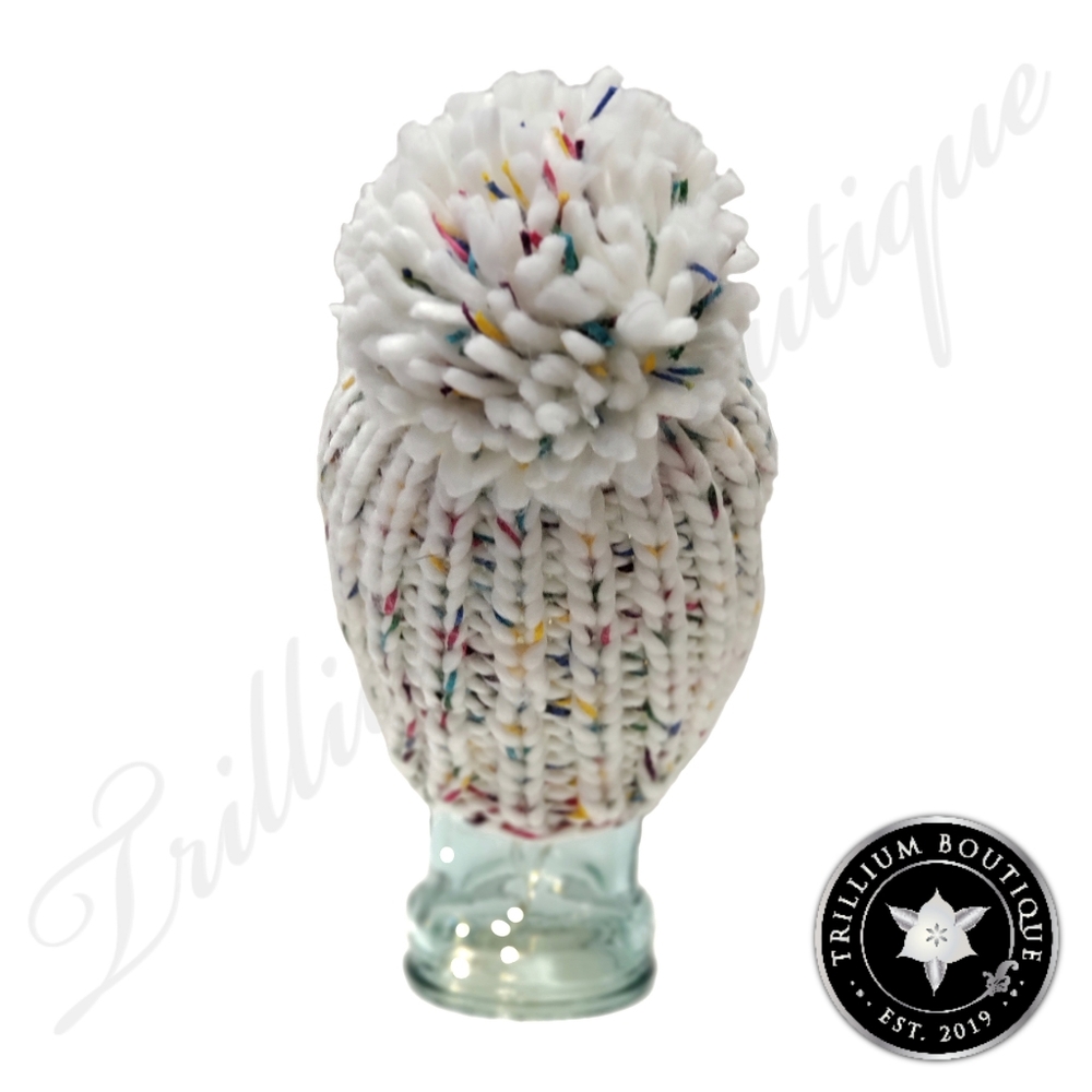 Steve Madden Color Speckled Ladies Pom Beanie 1SFM - Picture 5 of 5